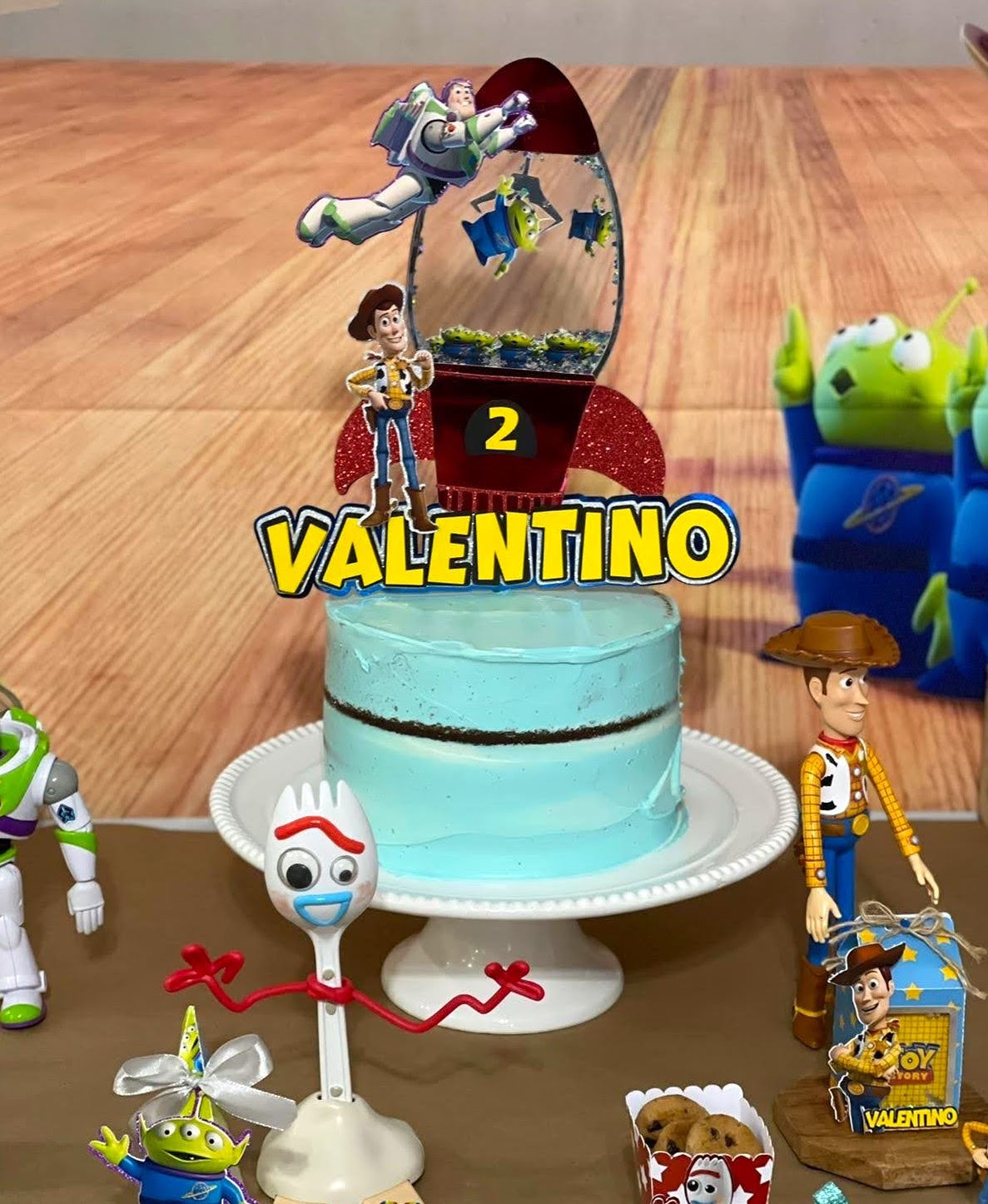 Toy Story Personalizado Cumpleaños Pastel Decoración Topper cualquier nombre y edad 